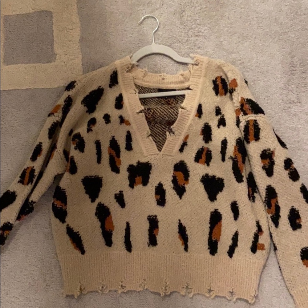Cheetah sweater